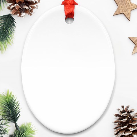 Drinking giraffe Ornament (Oval) from ArtsNow.com Front