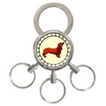 Dachshund 3-Ring Key Chain