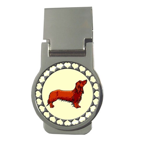 Dachshund Money Clip (Round) from ArtsNow.com Front