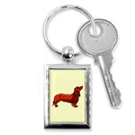 Dachshund Key Chain (Rectangle)