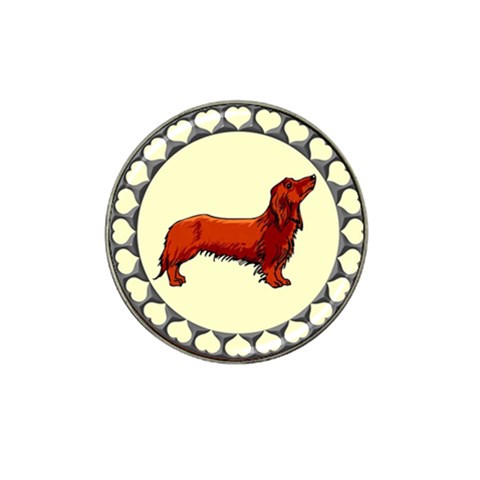 Dachshund Hat Clip Ball Marker from ArtsNow.com Front