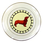 Dachshund Porcelain Plate