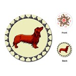 Dachshund Playing Cards (Round)