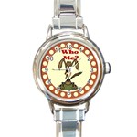 Who me? Round Italian Charm Watch