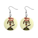 Who me? 1  Button Earrings
