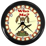 Who me? Wall Clock (Black)