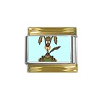 Who me? Gold Trim Italian Charm (9mm)