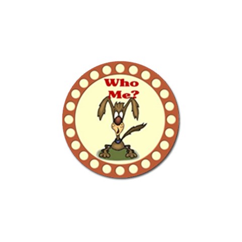 Who me? Golf Ball Marker from ArtsNow.com Front