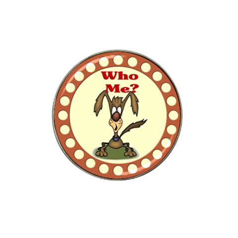 Who me? Hat Clip Ball Marker from ArtsNow.com Front