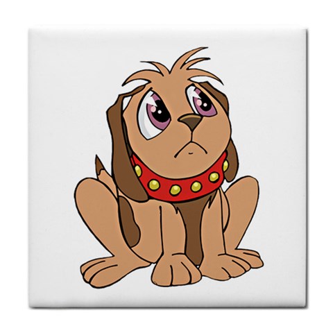 Innocent puppy Tile Coaster from ArtsNow.com Front