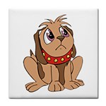Innocent puppy Tile Coaster