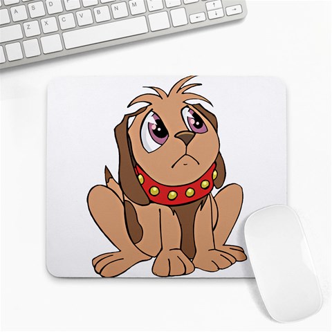 Innocent puppy Large Mousepad from ArtsNow.com Front