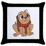 Innocent puppy Throw Pillow Case (Black)
