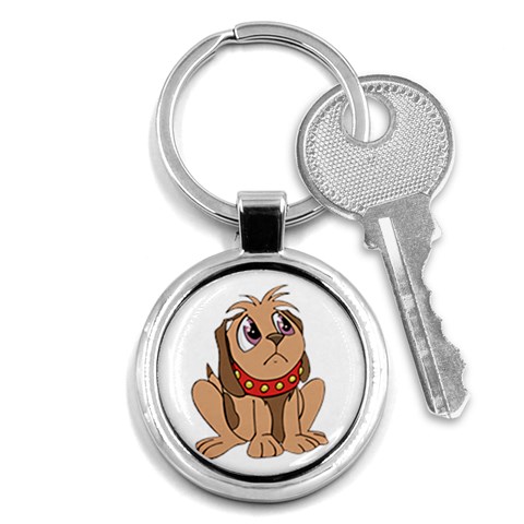 Innocent puppy Key Chain (Round) from ArtsNow.com Front