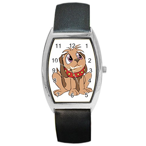 Innocent puppy Barrel Style Metal Watch from ArtsNow.com Front