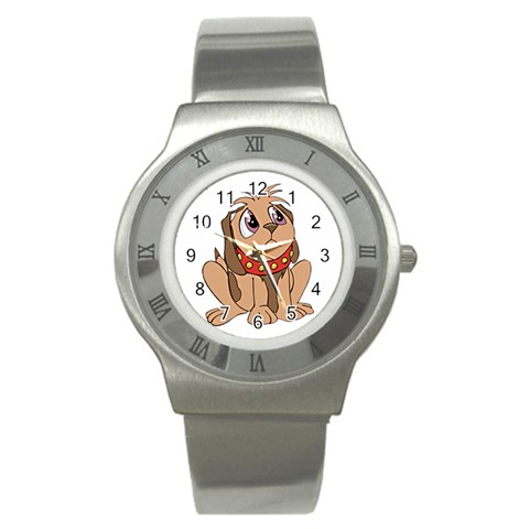 Innocent puppy Stainless Steel Watch from ArtsNow.com Front