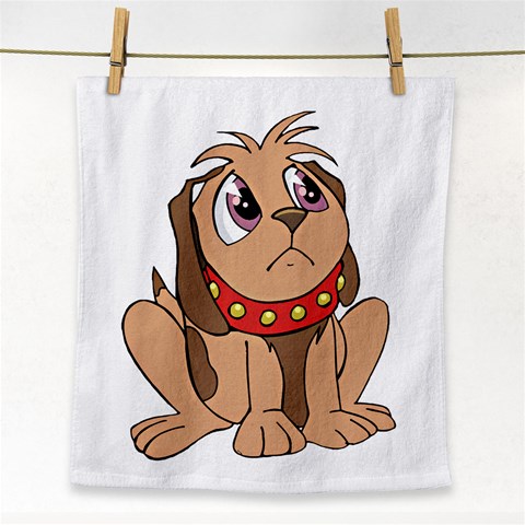 Innocent puppy Face Towel from ArtsNow.com Front