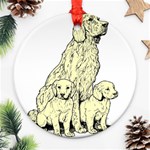 Golden retriever Ornament (Round)