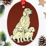 Golden retriever Ornament (Oval)