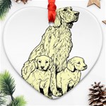 Golden retriever Ornament (Heart)