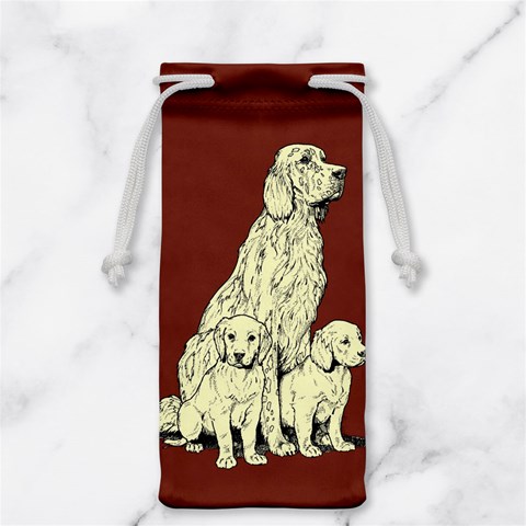 Golden retriever Jewelry Bag from ArtsNow.com Front