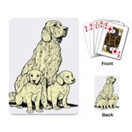Golden retriever Playing Cards Single Design