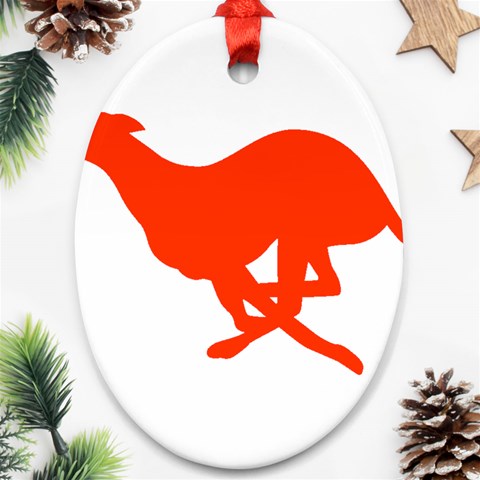 Greyhound Ornament (Oval) from ArtsNow.com Front