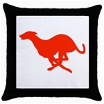 Greyhound Throw Pillow Case (Black)