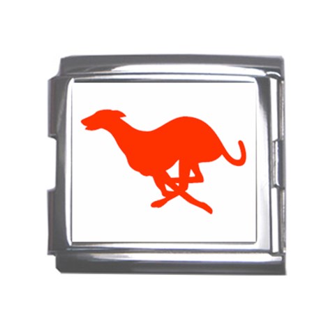 Greyhound Mega Link Italian Charm (18mm) from ArtsNow.com Front