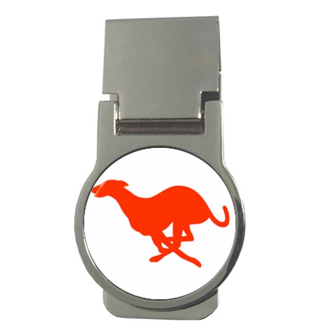 Greyhound Money Clip (Round) from ArtsNow.com Front