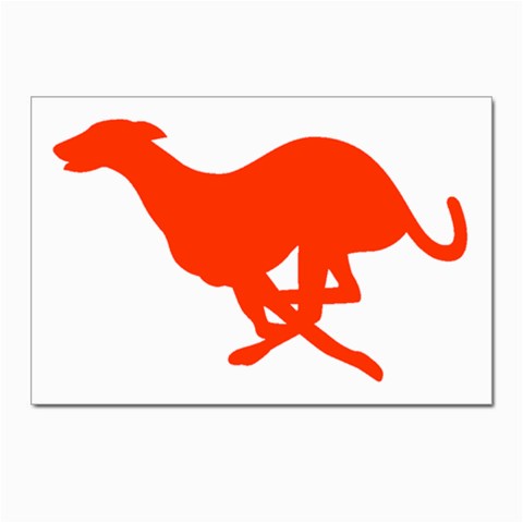 Greyhound Postcard 4 x 6  (Pkg of 10) from ArtsNow.com Front