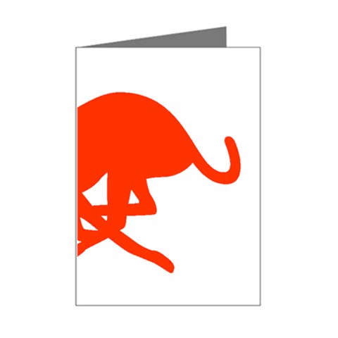 Greyhound Mini Greeting Card from ArtsNow.com Left