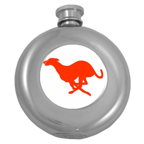 Greyhound Hip Flask (5 oz) from ArtsNow.com Front