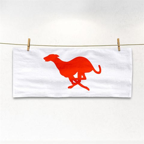 Greyhound Hand Towel from ArtsNow.com Front
