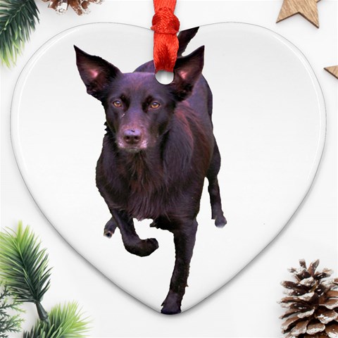 Kelpie 1 Ornament (Heart) from ArtsNow.com Front