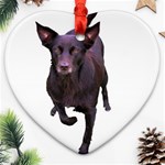 Kelpie 1 Ornament (Heart)