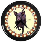 Kelpie 1 Wall Clock (Black)