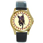 Kelpie 1 Round Gold Metal Watch