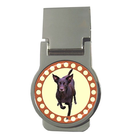 Kelpie 1 Money Clip (Round) from ArtsNow.com Front