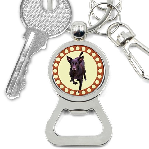 Kelpie 1 Bottle Opener Key Chain from ArtsNow.com Front