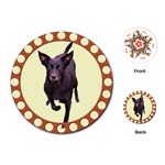 Kelpie 1 Playing Cards (Round)