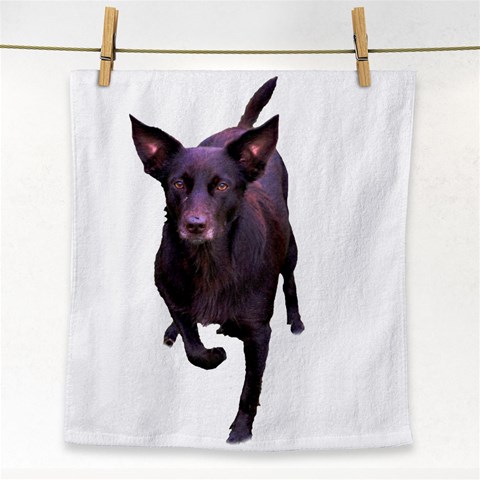 Kelpie 1 Face Towel from ArtsNow.com Front