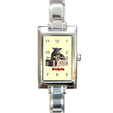 Kelpie 2 Rectangular Italian Charm Watch from ArtsNow.com Front