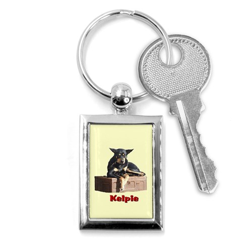 Kelpie 2 Key Chain (Rectangle) from ArtsNow.com Front