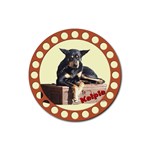 Kelpie 2 Rubber Round Coaster (4 pack)