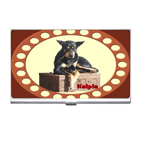 Kelpie 2 Business Card Holder from ArtsNow.com Front
