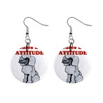 Attitude 1  Button Earrings
