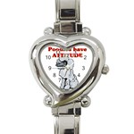 Attitude Heart Italian Charm Watch