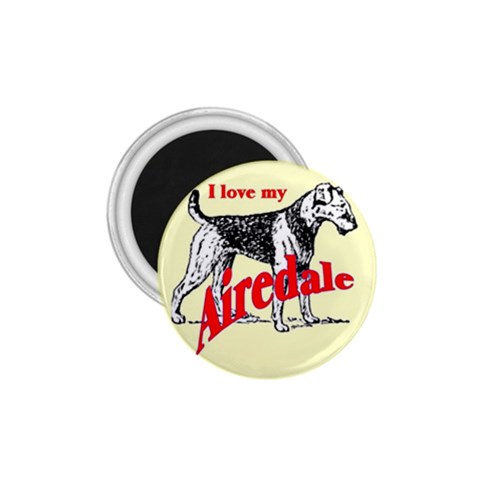Airedale 1.75  Magnet from ArtsNow.com Front
