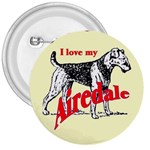 Airedale 3  Button